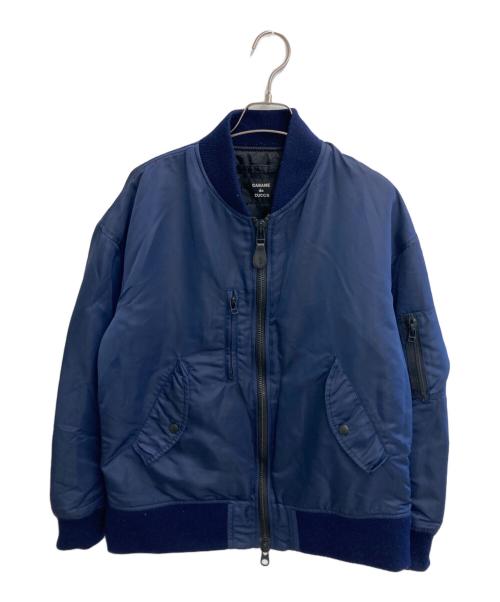 CABANE de ZUCCa（カバンドズッカ）CABANE de ZUCCa (カバンドズッカ) MA-1ジャケット ネイビー サイズ:Lの古着・服飾アイテム