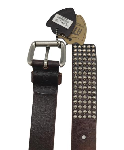 htc（エイチティーシー）htc (エイチティーシー) スタッズレザーベルト サイズ:82cm-93cmの古着・服飾アイテム