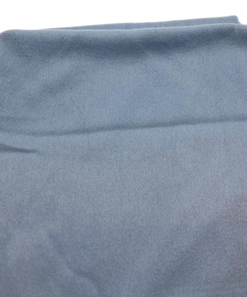 JOHNSTONS OF ELGIN（ジョンストンズオブエルガン）JOHNSTONS OF ELGIN (ジョンストンズオブエルガン) 大判ストール スカイブルーの古着・服飾アイテム