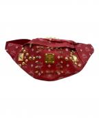 MCM×TISA PHENOMENONエムシーエム×ティサフェノメノン）の古着「レザーウエストバッグ」｜レッド