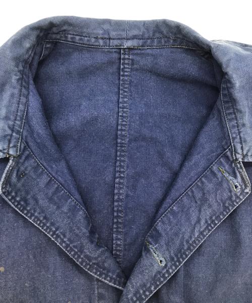 Le Pigeon Voyageur（ル ピジョン ヴォワイヤジュール）Le Pigeon Voyageur (ル ピジョン ヴォワイヤジュール) ヴィンテージワークジャケット ブルー サイズ:Freeの古着・服飾アイテム