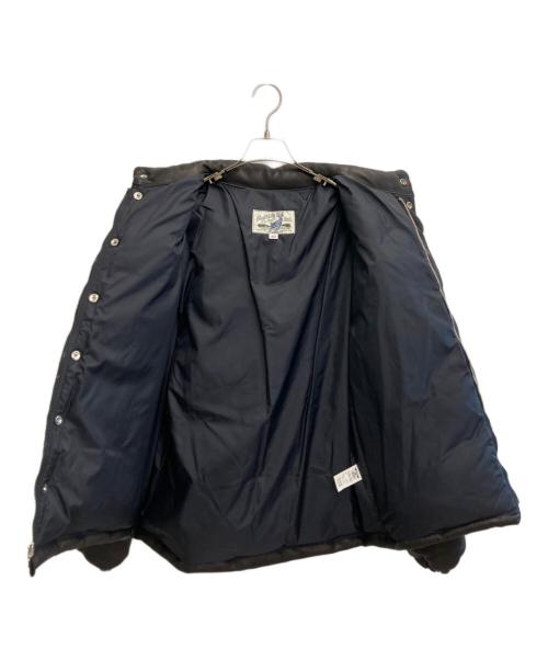 THE REAL McCOY'S（ザ・リアルマッコイズ）THE REAL McCOY'S (ザ・リアルマッコイズ) DEERSKIN DOWN JACKE ブラック サイズ:42の古着・服飾アイテム