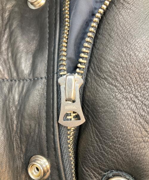 THE REAL McCOY'S（ザ・リアルマッコイズ）THE REAL McCOY'S (ザ・リアルマッコイズ) DEERSKIN DOWN JACKE ブラック サイズ:42の古着・服飾アイテム