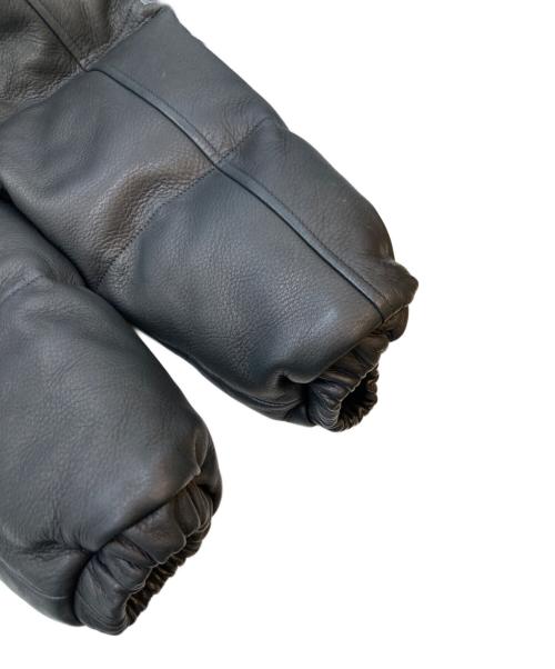 THE REAL McCOY'S（ザ・リアルマッコイズ）THE REAL McCOY'S (ザ・リアルマッコイズ) DEERSKIN DOWN JACKE ブラック サイズ:42の古着・服飾アイテム