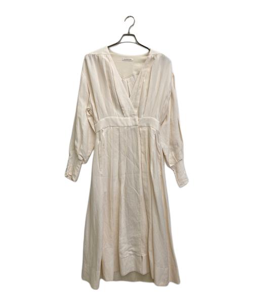CURRENTAGE（カレンテージ）CURRENTAGE (カレンテージ) リネン混ワンピース ホワイト サイズ:Mの古着・服飾アイテム