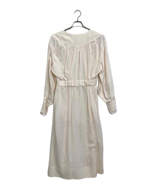 CURRENTAGE（カレンテージ）CURRENTAGE (カレンテージ) リネン混ワンピース ホワイト サイズ:Mの古着・服飾アイテム