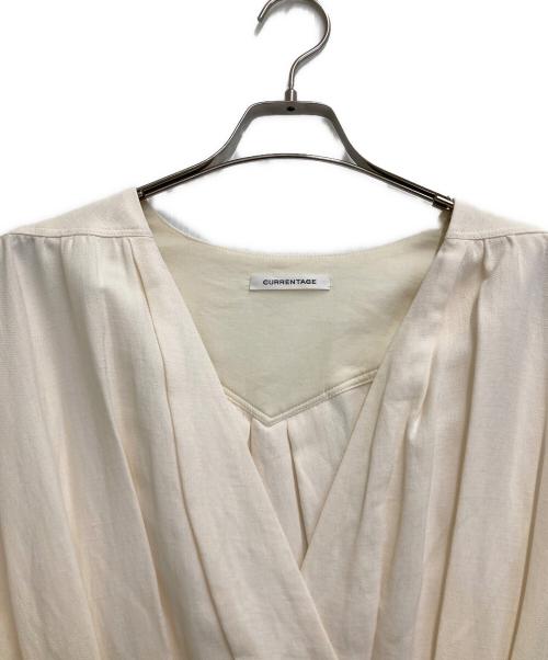 CURRENTAGE（カレンテージ）CURRENTAGE (カレンテージ) リネン混ワンピース ホワイト サイズ:Mの古着・服飾アイテム
