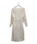 CURRENTAGE (カレンテージ) リネン混ワンピース ホワイト サイズ:M：5000円