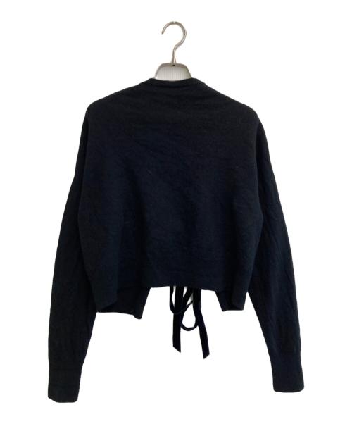 RHODOLIRION（ロドリリオン）RhodolirioN (ロドリリオン) Boiled Wool Knit Cardigan ブラック サイズ:Sの古着・服飾アイテム