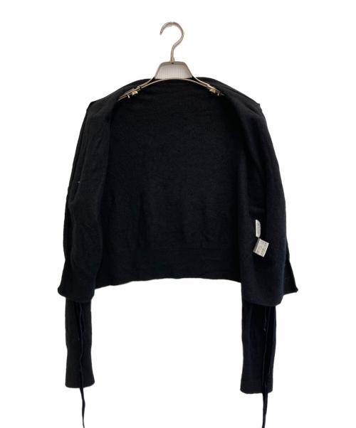 RHODOLIRION（ロドリリオン）RhodolirioN (ロドリリオン) Boiled Wool Knit Cardigan ブラック サイズ:Sの古着・服飾アイテム