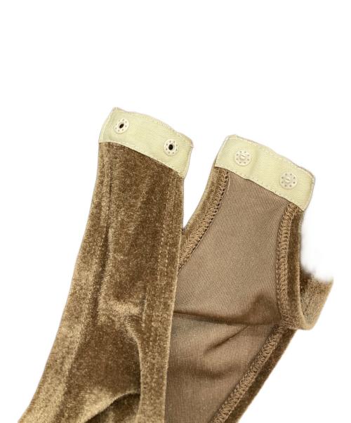 Ameri（アメリ）AMERI (アメリ) UND SIDE SHEER VELOUR BODYSUIT TOP ブラウン サイズ:Mの古着・服飾アイテム