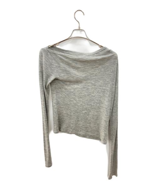 Ameri（アメリ）AMERI (アメリ) WOOL ONE SHOULDER CUT TOP グレー サイズ:Freeの古着・服飾アイテム