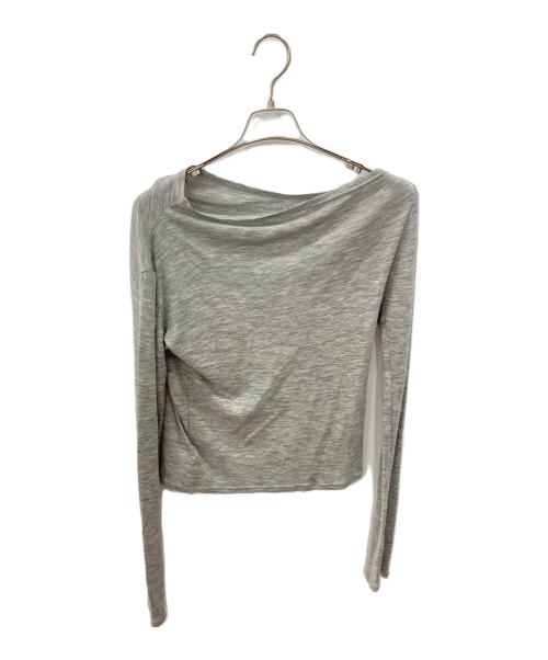 Ameri（アメリ）AMERI (アメリ) WOOL ONE SHOULDER CUT TOP グレー サイズ:Freeの古着・服飾アイテム