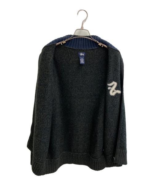 stussy（ステューシー）stussy (ステューシー) ドライバーズニット グレー サイズ:SIZE Mの古着・服飾アイテム