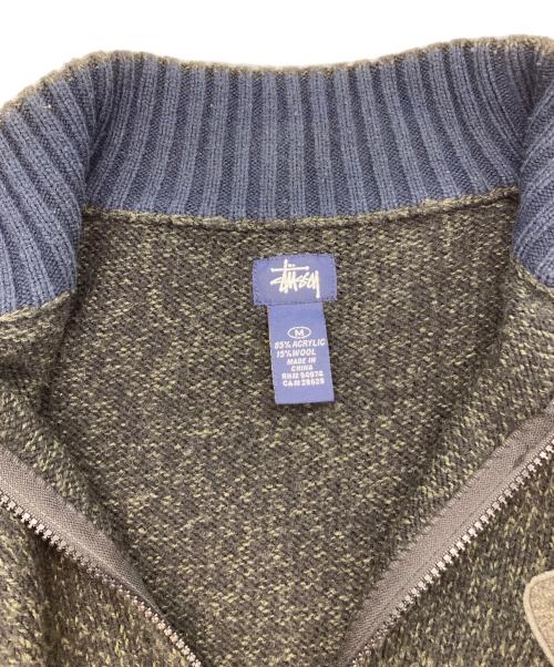 stussy（ステューシー）stussy (ステューシー) ドライバーズニット グレー サイズ:SIZE Mの古着・服飾アイテム