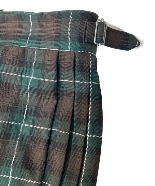 KIDILL（キディル）KIDILL (キディル) KILT SKIRT グリーン サイズ:46の古着・服飾アイテム
