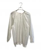 DEPAREILLEデパリエ）の古着「ギャザーブラウス」｜ホワイト