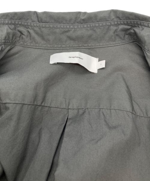 Graphpaper（グラフペーパー）Graphpaper (グラフペーパー) Broad L/S Oversized Regular Collar Shirt チャコールグレー サイズ:1の古着・服飾アイテム