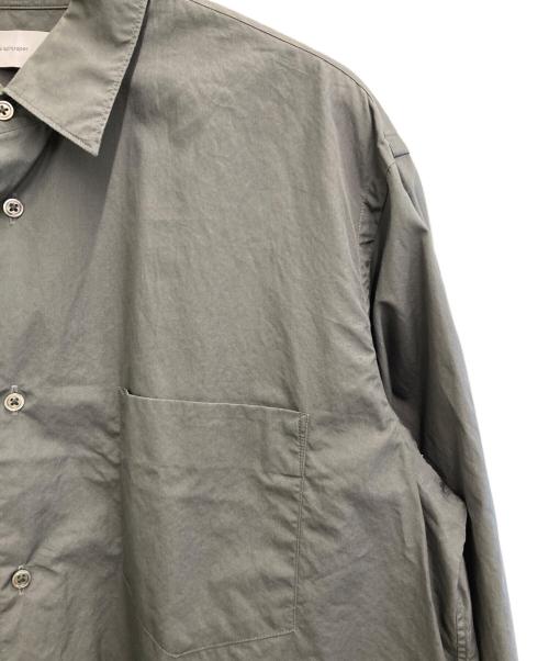 Graphpaper（グラフペーパー）Graphpaper (グラフペーパー) Broad L/S Oversized Regular Collar Shirt チャコールグレー サイズ:1の古着・服飾アイテム