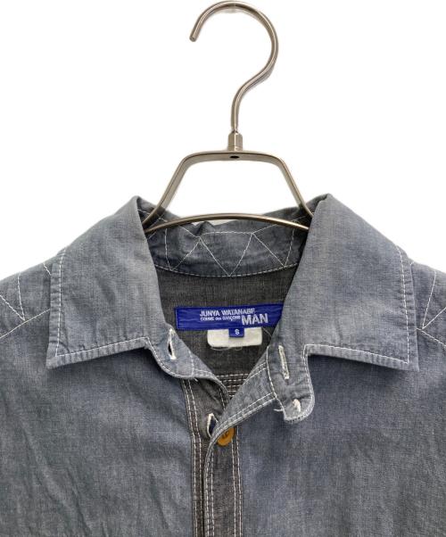COMME des GARCONS JUNYA WATANABE MAN（コム デ ギャルソン ジュンヤ ワタナベ マン）COMME des GARCONS JUNYA WATANABE MAN (コム デ ギャルソン ジュンヤ ワタナベ マン) 刺繍シャツ グレー サイズ:Sの古着・服飾アイテム