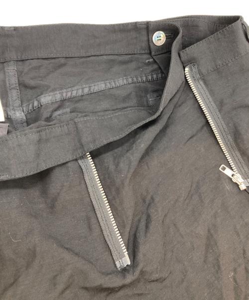 tricot COMME des GARCONS（トリココムデギャルソン）tricot COMME des GARCONS (トリココムデギャルソン) ラップ風 再構築 レーヨンリネン混スカート ブラック サイズ:Sの古着・服飾アイテム