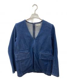 CLANE（クラネ）の古着「ジャックプルオーバーデニムトップス」｜インディゴ