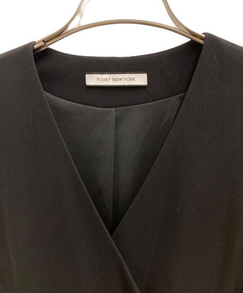 FOXEY NEWYORK（フォクシーニューヨーク）FOXEY NEWYORK (フォクシーニューヨーク) Double Breasted Tailored Dress ブラック サイズ:SIZE Mの古着・服飾アイテム
