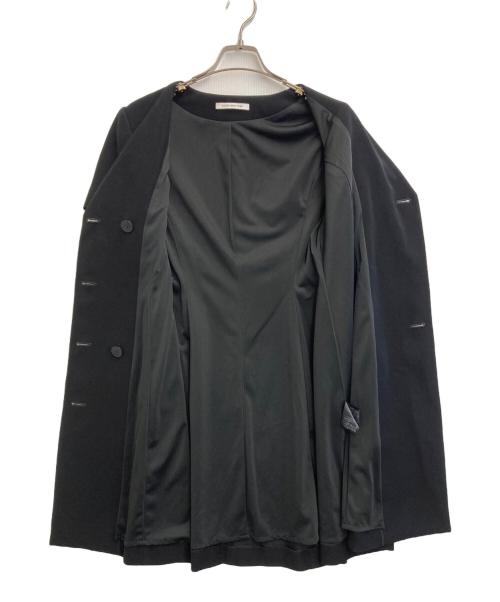 FOXEY NEWYORK（フォクシーニューヨーク）FOXEY NEWYORK (フォクシーニューヨーク) Double Breasted Tailored Dress ブラック サイズ:SIZE Mの古着・服飾アイテム