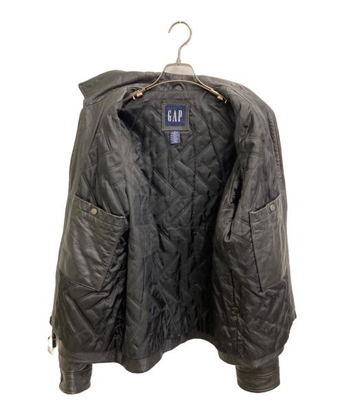 GAP（ギャップ）GAP (ギャップ) レザージャケット ブラック サイズ:SIZE Mの古着・服飾アイテム
