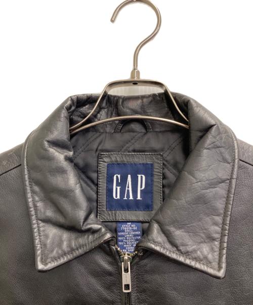 GAP（ギャップ）GAP (ギャップ) レザージャケット ブラック サイズ:SIZE Mの古着・服飾アイテム
