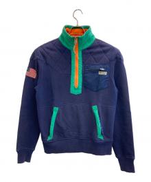 POLO RALPH LAUREN（ポロ・ラルフローレン）の古着「ハーフジップスウェット」｜ネイビー
