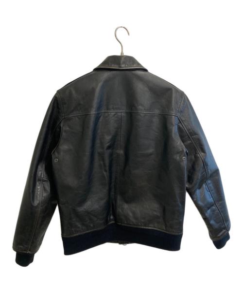 BANANA REPUBLIC（バナナリパブリック）BANANA REPUBLIC (バナナリパブリック) TYPE A-2 カウレザージャケット ブラック サイズ:Sの古着・服飾アイテム