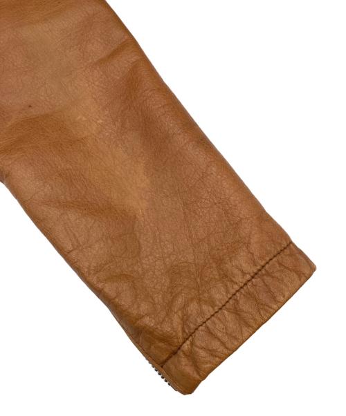 BANANA REPUBLIC（バナナリパブリック）BANANA REPUBLIC (バナナリパブリック) カウレザーバイカージャケット ブラウン サイズ:Mの古着・服飾アイテム