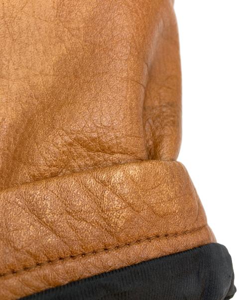 BANANA REPUBLIC（バナナリパブリック）BANANA REPUBLIC (バナナリパブリック) カウレザーバイカージャケット ブラウン サイズ:Mの古着・服飾アイテム