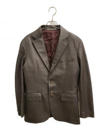 gotairiku（五大陸）の古着「シープレザーテーラードジャケット」｜ブラウン