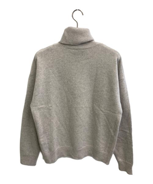 maison kitsune（メゾンキツネ）MAISON KITSUNE (メゾンキツネ) インターシャ セーター グレー サイズ:SIZE XSの古着・服飾アイテム