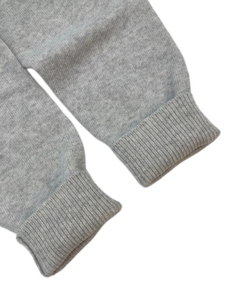 maison kitsune（メゾンキツネ）MAISON KITSUNE (メゾンキツネ) インターシャ セーター グレー サイズ:SIZE XSの古着・服飾アイテム