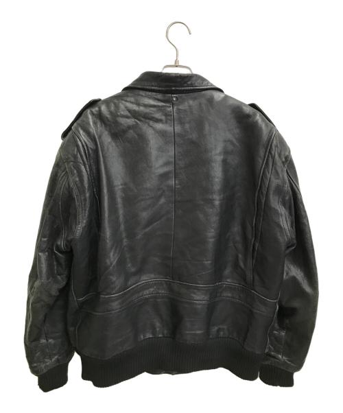VERA PELLE（ベラペレ）VERA PELLE (ベラペレ) レザーブルゾン ブラック サイズ:52の古着・服飾アイテム