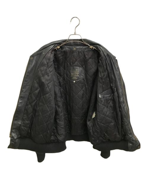 VERA PELLE（ベラペレ）VERA PELLE (ベラペレ) レザーブルゾン ブラック サイズ:52の古着・服飾アイテム