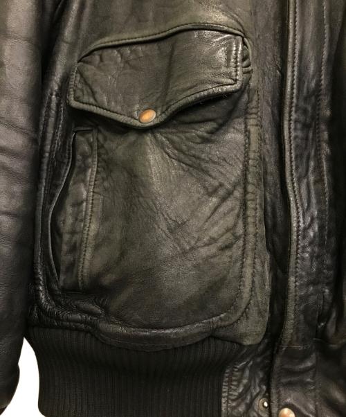 VERA PELLE（ベラペレ）VERA PELLE (ベラペレ) レザーブルゾン ブラック サイズ:52の古着・服飾アイテム