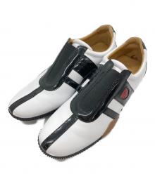 BALLY（バリー）の古着「レザースニーカー」｜ホワイト×ブラック