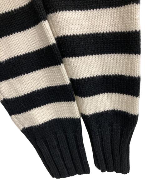 LAUREN RALPH LAUREN（ローレンラルフローレン）LAUREN RALPH LAUREN (ローレンラルフローレン) シャツドッキングニット ブラック×ホワイト サイズ:Sの古着・服飾アイテム