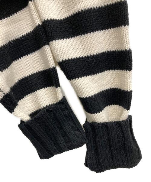 LAUREN RALPH LAUREN（ローレンラルフローレン）LAUREN RALPH LAUREN (ローレンラルフローレン) シャツドッキングニット ブラック×ホワイト サイズ:Sの古着・服飾アイテム