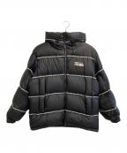 FIRST DOWNファーストダウン）の古着「ロゴ テープダウン」｜ブラック