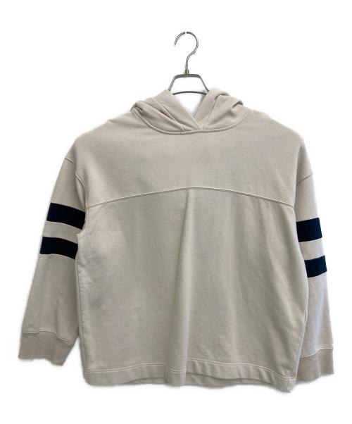 'S Max Mara（エスマックスマーラ）'S Max Mara (エスマックスマーラ) 裏起毛プルオーバーパーカー ベージュ サイズ:Lの古着・服飾アイテム