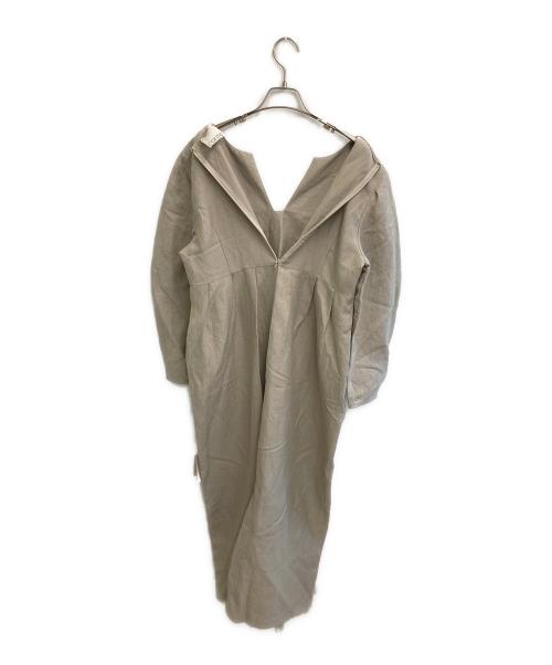Conte（コンテ）Conte (コンテ) グラス タックワンピース ベージュ サイズ:Free 未使用品の古着・服飾アイテム