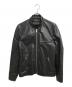 GAIJIN MADE（ガイジンメイド）の古着「シングルライダースジャケット」｜ブラック