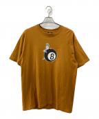 stussyステューシー）の古着「Behind The 8 Ball Tシャツ」｜ブラウン