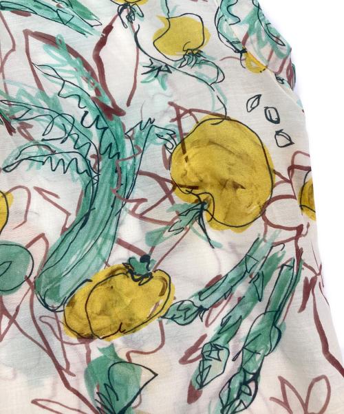 TOMORROW LAND（トゥモローランド）TOMORROW LAND (トゥモローランド) ノースリーブブラウス イエロー×ベージュ サイズ:36の古着・服飾アイテム