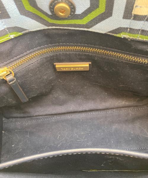 TORY BURCH（トリーバーチ）TORY BURCH (トリーバーチ) オクタゴン 2WAYトートバッグ スカイブルー サイズ:-の古着・服飾アイテム